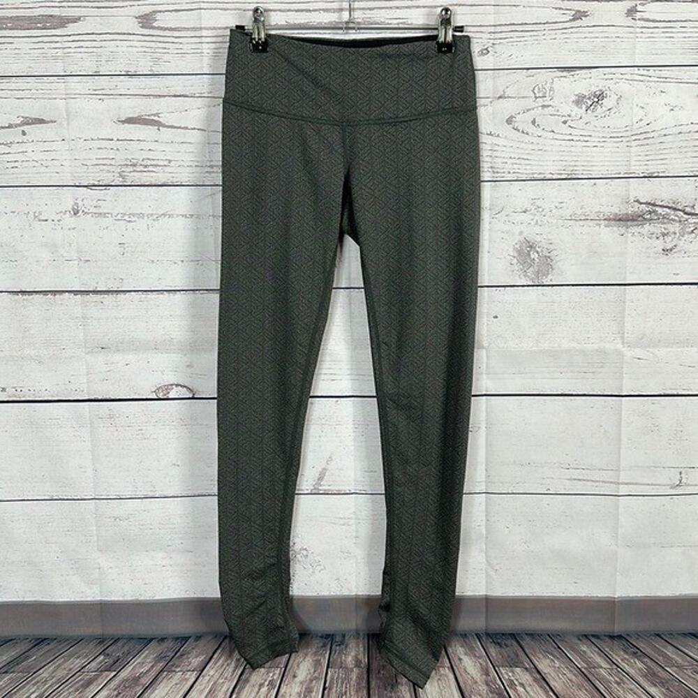 Prana Leggings Womens XS Misty Gray inseam 27.5 midrise Gym Training Ruching‎